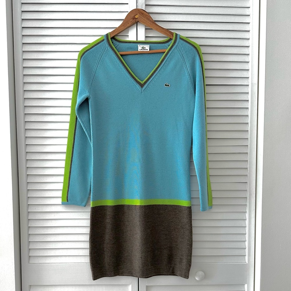 100% Wool Lacoste Sweater Dress